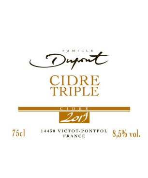 Cidre Triple Bio - Cidre artisanal du Pays d'Auge | Domaine Dupont