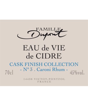 Cask Finish Rhum Caroni – Eau de Vie de Cidre affinée en fût de rhum
