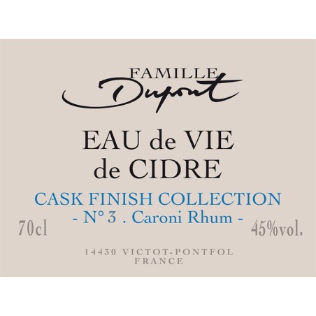 Cask Finish Rhum Caroni – Eau de Vie de Cidre affinée en fût de rhum