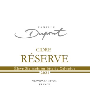 Cidre Cuvée Réserve biologique – Domaine Dupont