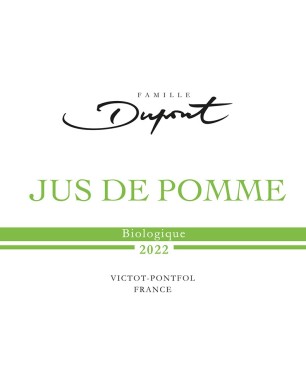 Jus de Pomme Bio 100% Pur Jus de Normandie | Domaine Dupont