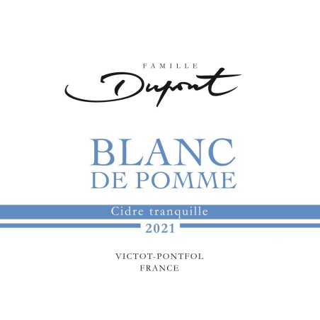 Cidre Tranquille Bio Monovariétal | Blanc de Pomme