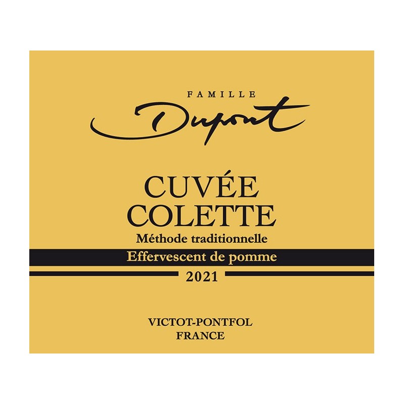 Cidre Cuvée Colette du Pays d'Auge | Domaine Dupont Cidre Cuvée Colette du Pays d'Auge | Domaine Dupont