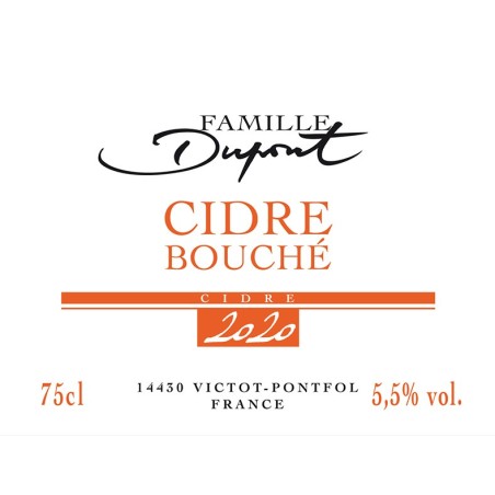 Cidre Bouché Bio du Pays d'Auge | Domaine Dupont