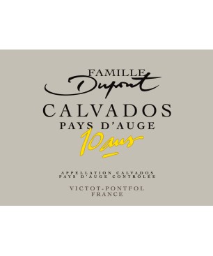 Calvados 10 ans d'âge AOC Pays d'Auge – Médaille d'Argent